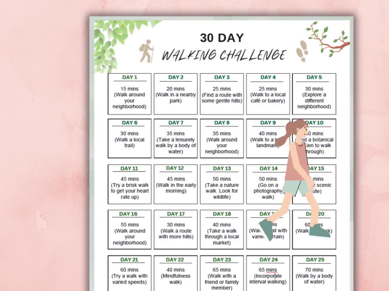 30-day-walking-challenge-editable-pdf-printable-walking-planner-outdoor-daily-walking-plan-steps-tracker-30-day-step-challenge-walking-log-etsy