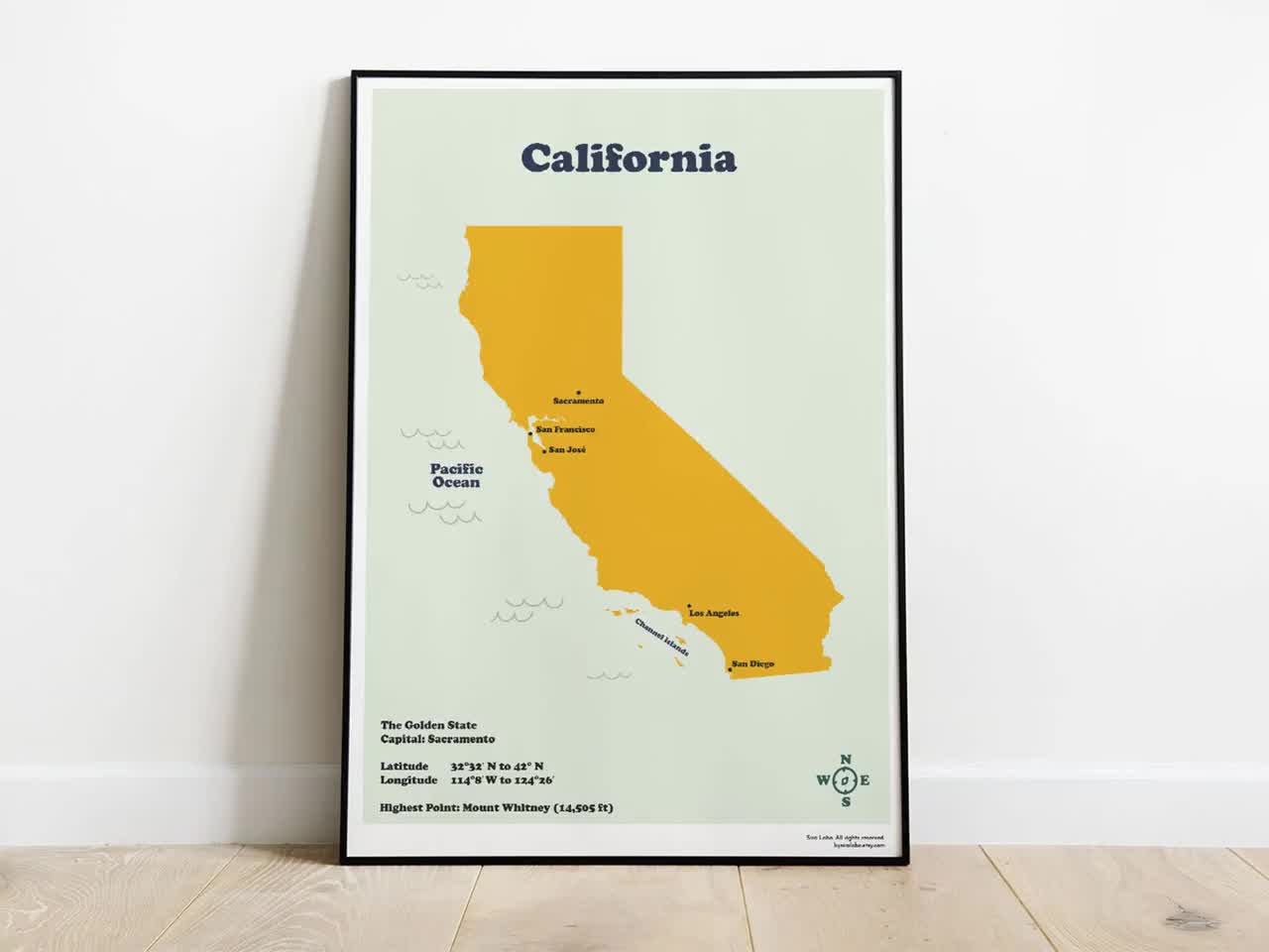 California State Printable Map for Kids Home School