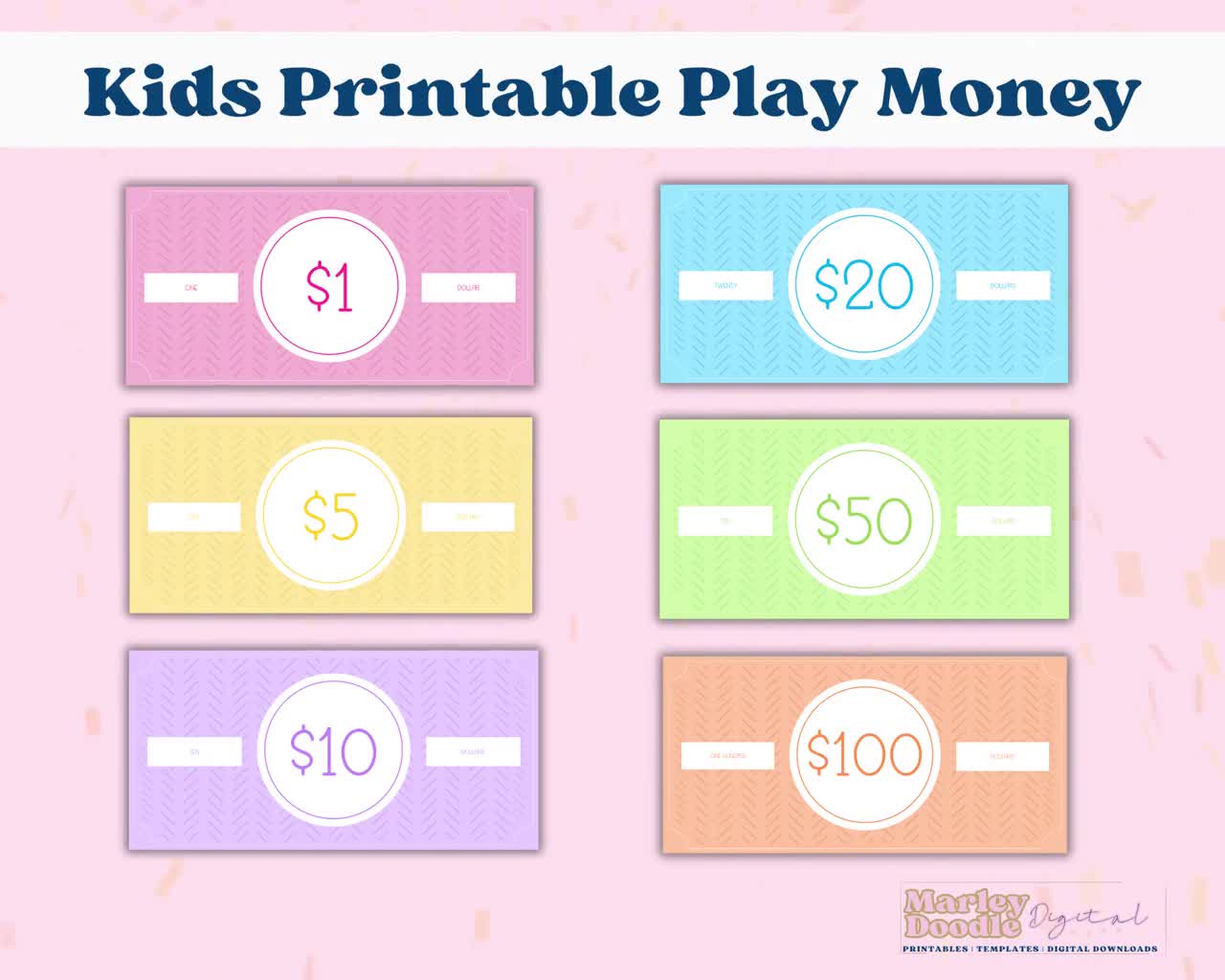 printable-play-money-for-dramatic-and-imaginative-play-etsy for Free Play Money Printable Template Printable Play Money for Dramatic and Imaginative Play - Etsy for Free Play Money Printable Template