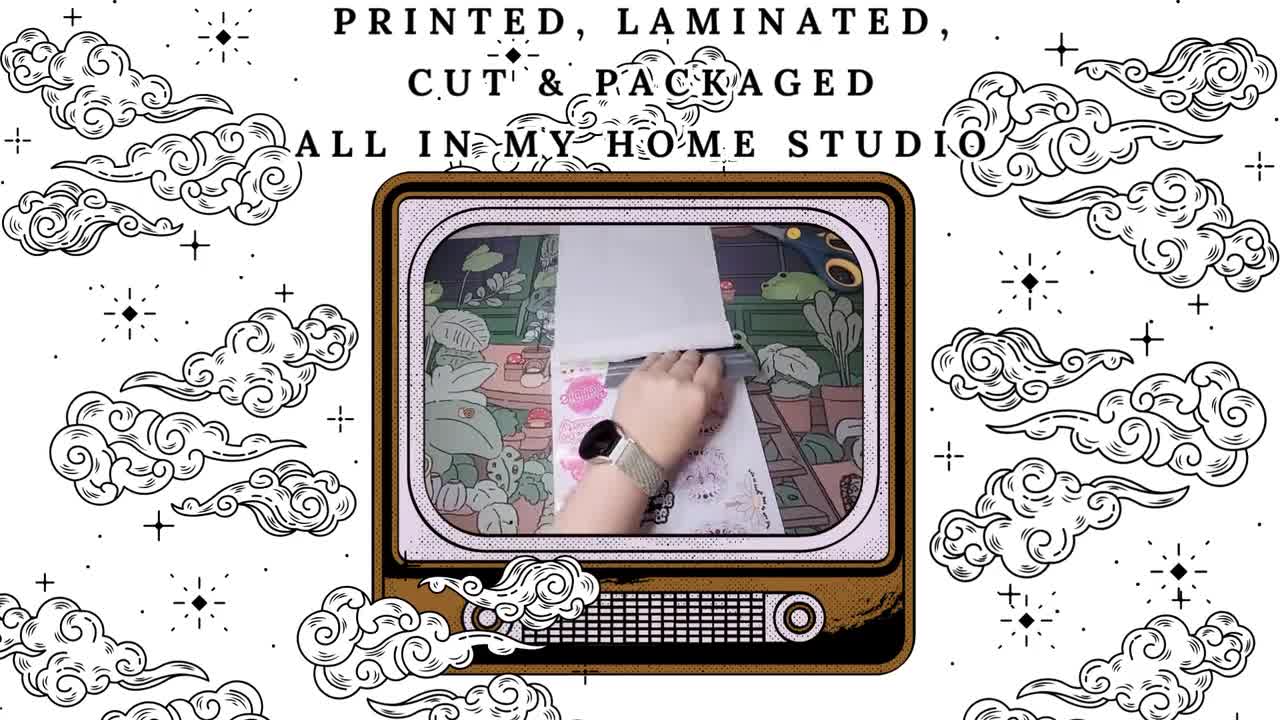 Don't Touch My Trash Cute Opposum Colorful Waterproof Vinyl