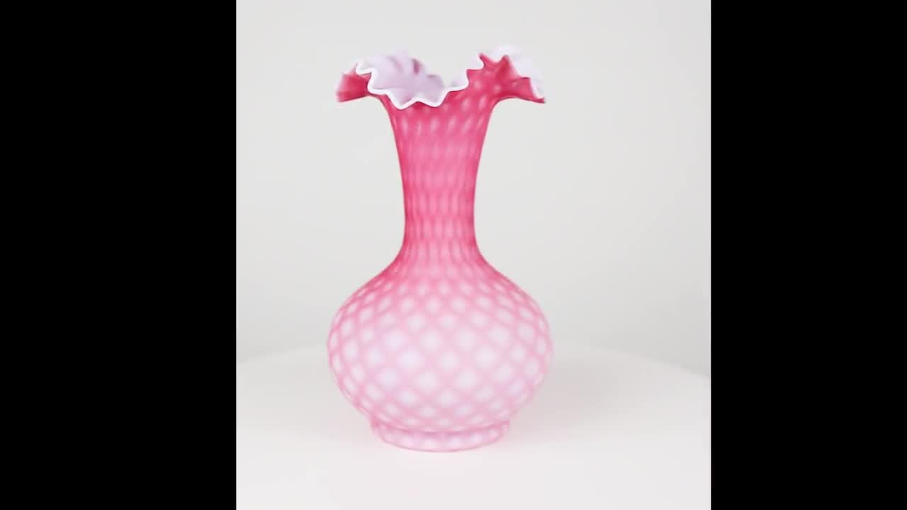 Selena Abstract Glass Vase Pink - Mint by michelle