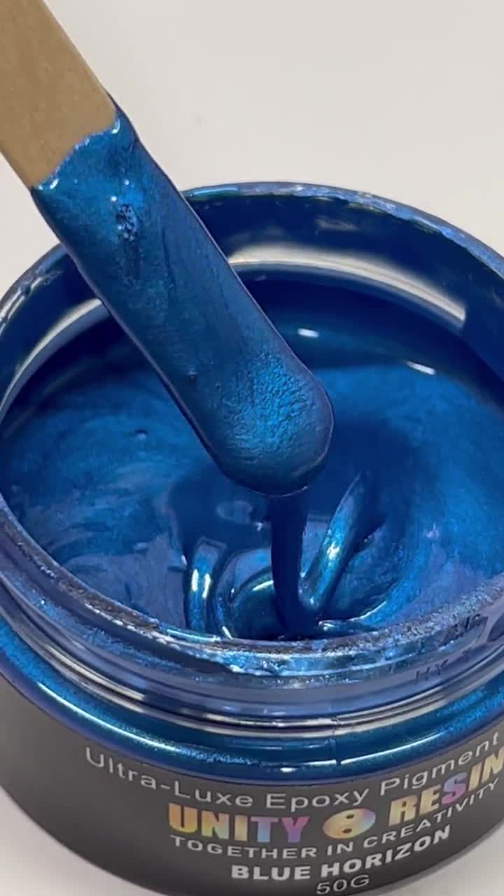 Epoxy Resin Color Pigment - Metallic Resin Powder - Blue Denim