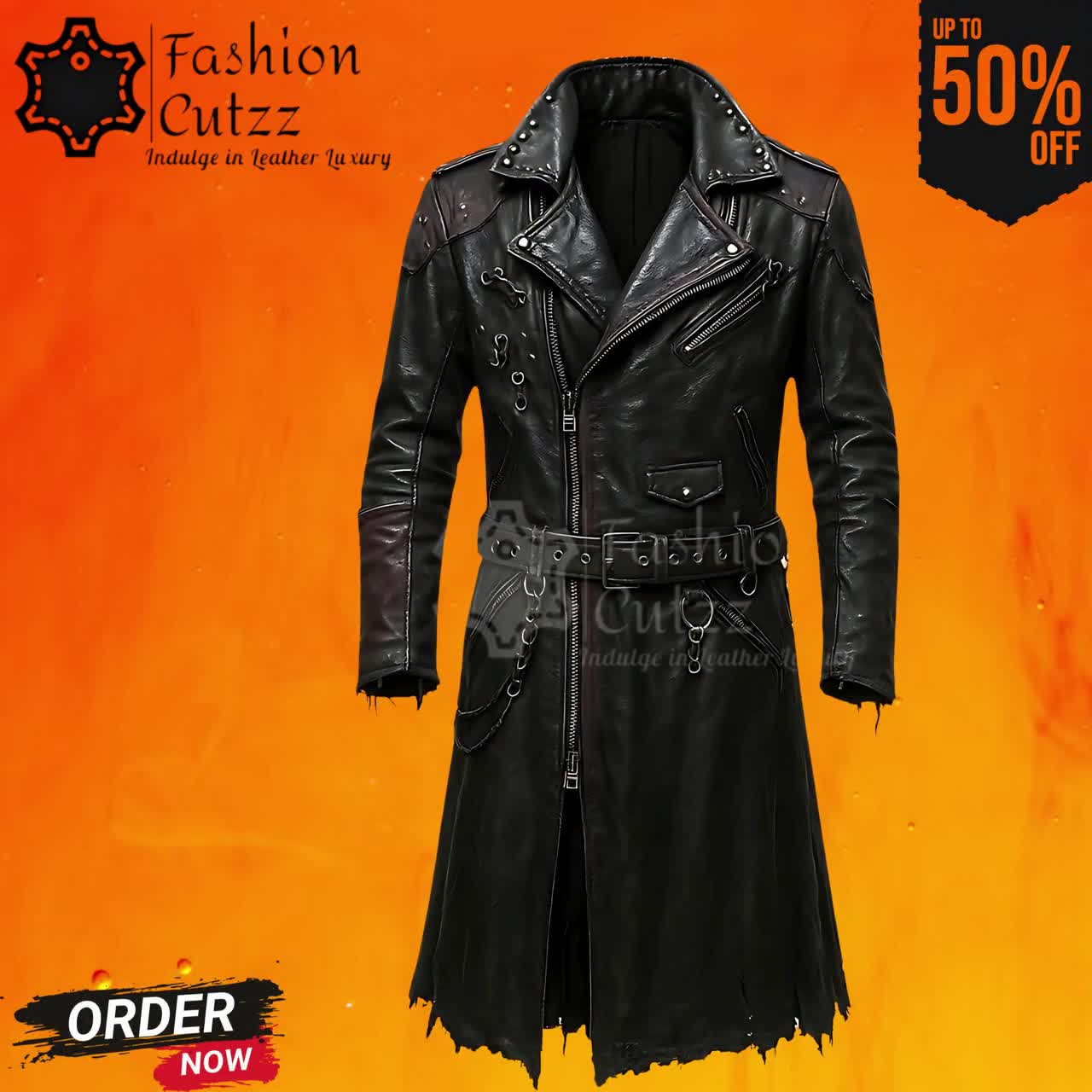 AMERI　CRUSHED LEATHER COAT Ameri（アメリ）の「CRUSHED LEATHER COAT（その他アウター