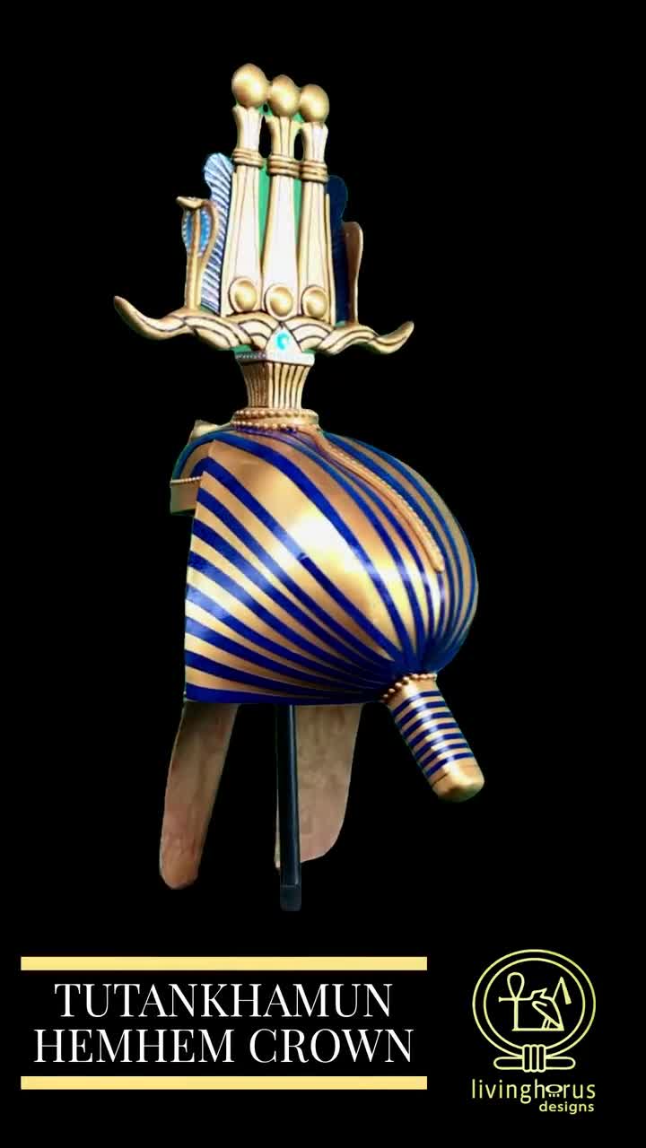 Calice Faraone Tutankhamon In Resina Dorata | Coppa Decorativa Per Halloween, Feste A Tema Egizio