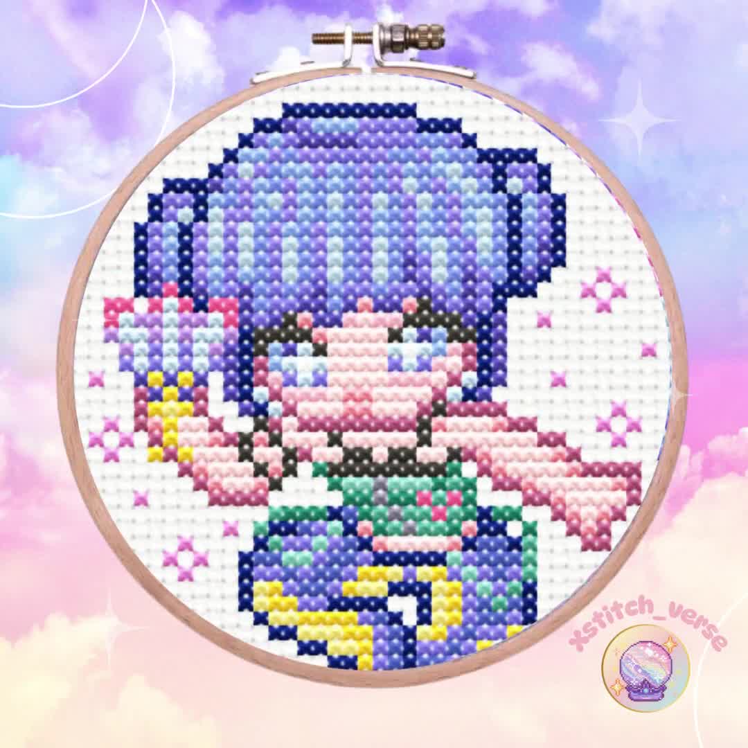 Kpop Demon Hunters Zoey Huntrix - Cross Stitch Pattern (PDF) Gift