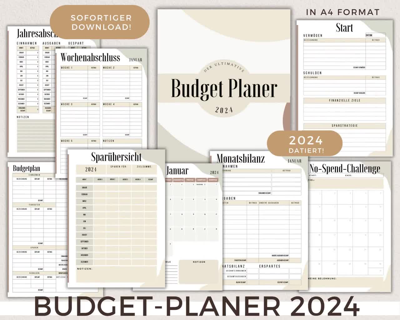 Budget Planner Français - Finance Planner 2024