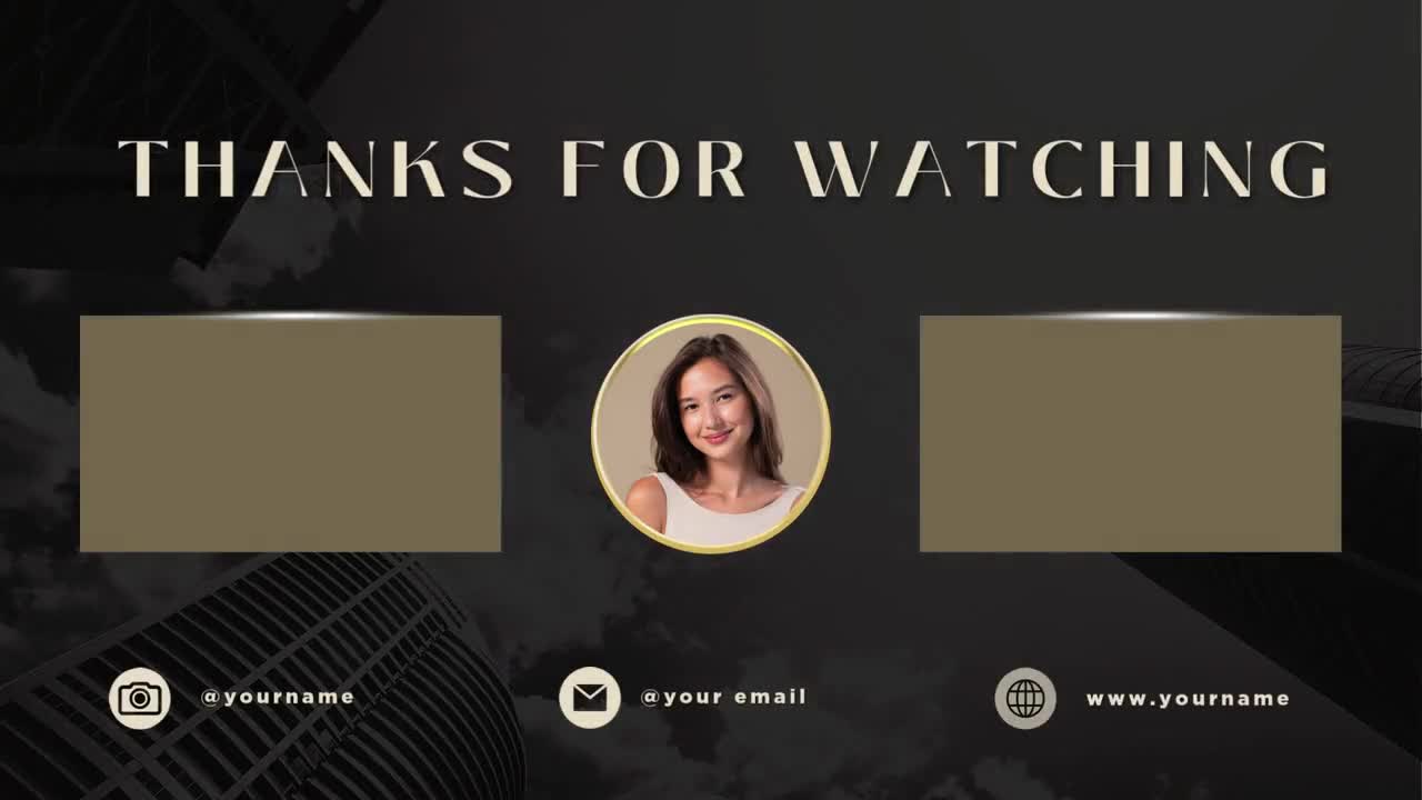 Kit de marca profesional para negocios en YouTube: tema negro, azul marino y dorado / banner, introducción y cierre animados en Canva / Coach de finanzas y emprendimiento, etc. video poster