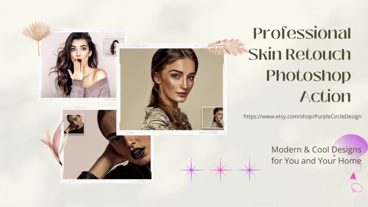 Professional Skin Retouch Photoshop Action HDR and Smooth Retouching High Quality and Easy to Use