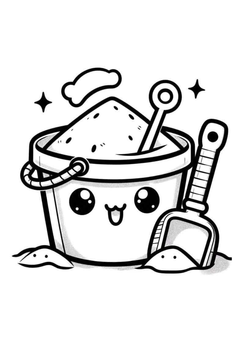 35 Disegni da Colorare Estivi Kawaii per Kawaii Summer