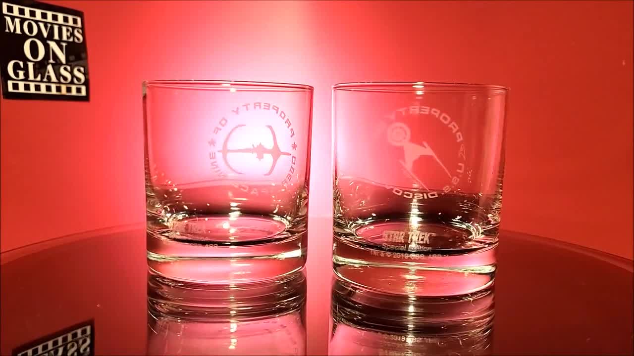 Star Trek Gifts Property of Star Trek Discovery Series Whiskey Glass |  Thinkgeek