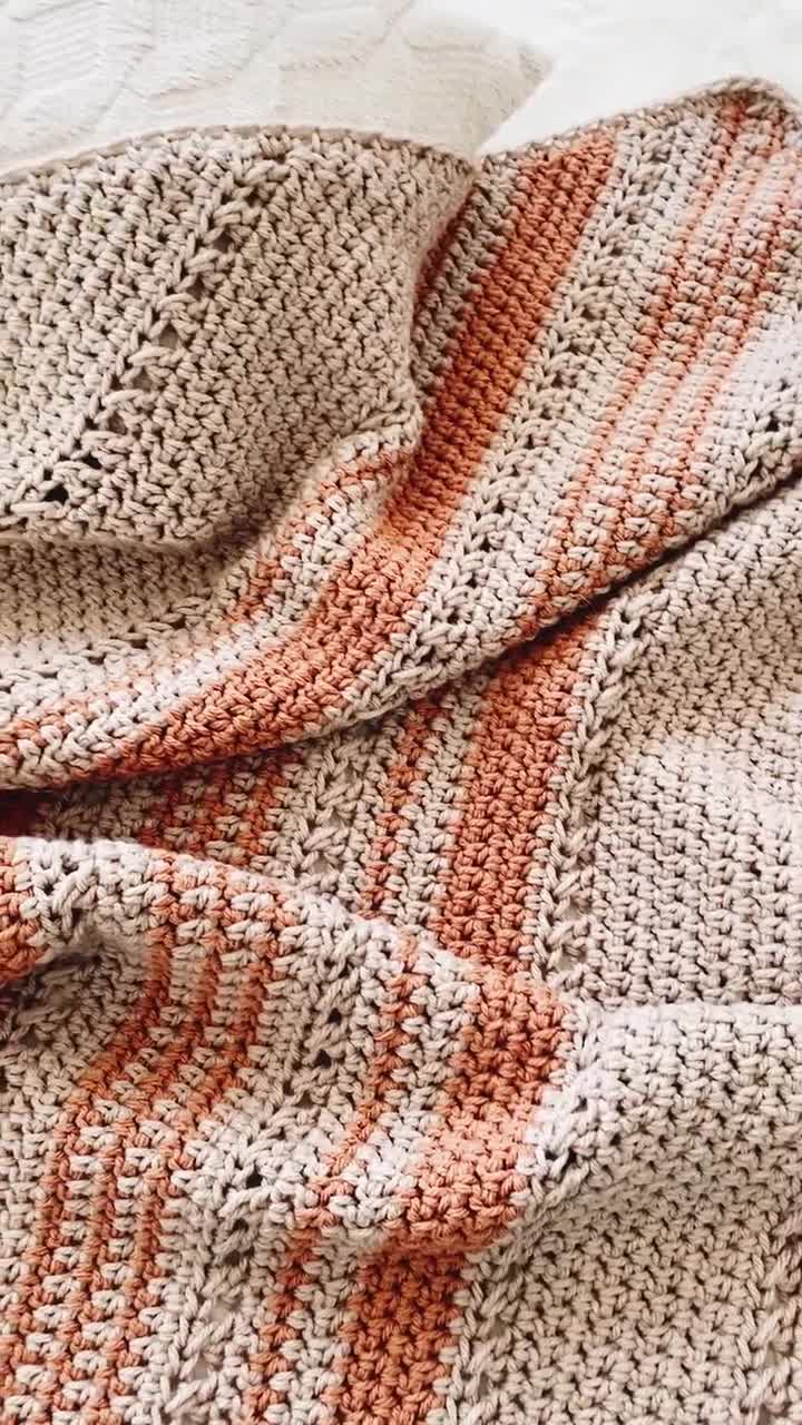 Crochet Pattern for Beginner BERNAT Blanket EXTRA Yarn Crochet Pattern Easy  Baby Blanket Chenille Jumbo Blanket Crochet Pattern 
