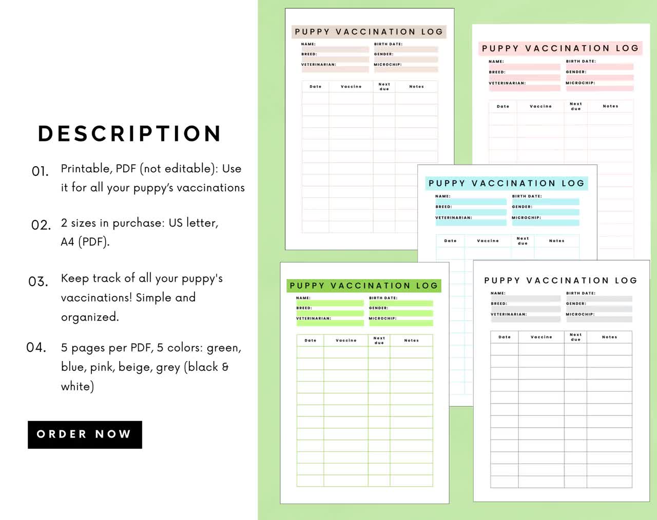 puppy-vaccination-record-printable-pdf-5-color-bundle-puppy-shot-chart-dog-planner-puppy-schedule-pet-vaccination-form-new-puppy-etsy