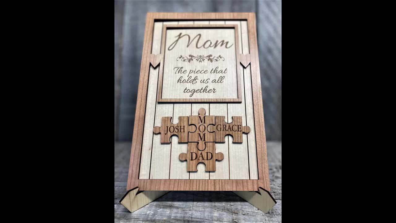 You Are The Piece That Holds Us Together- Personalized Engraved Cuttin -  GoDuckee