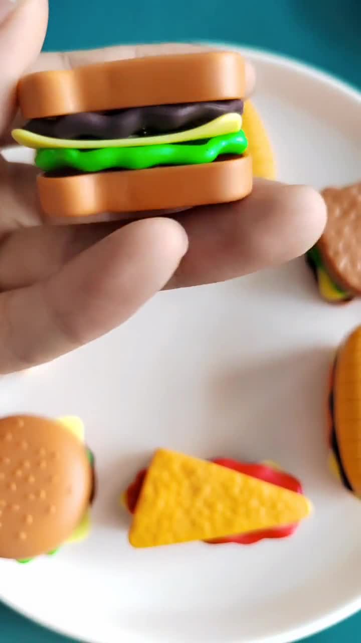 Realistico Hamburger Cibo Pane Finto Hamburger Modello Fotografia Puntelli Decorazioni Cucina Negozio