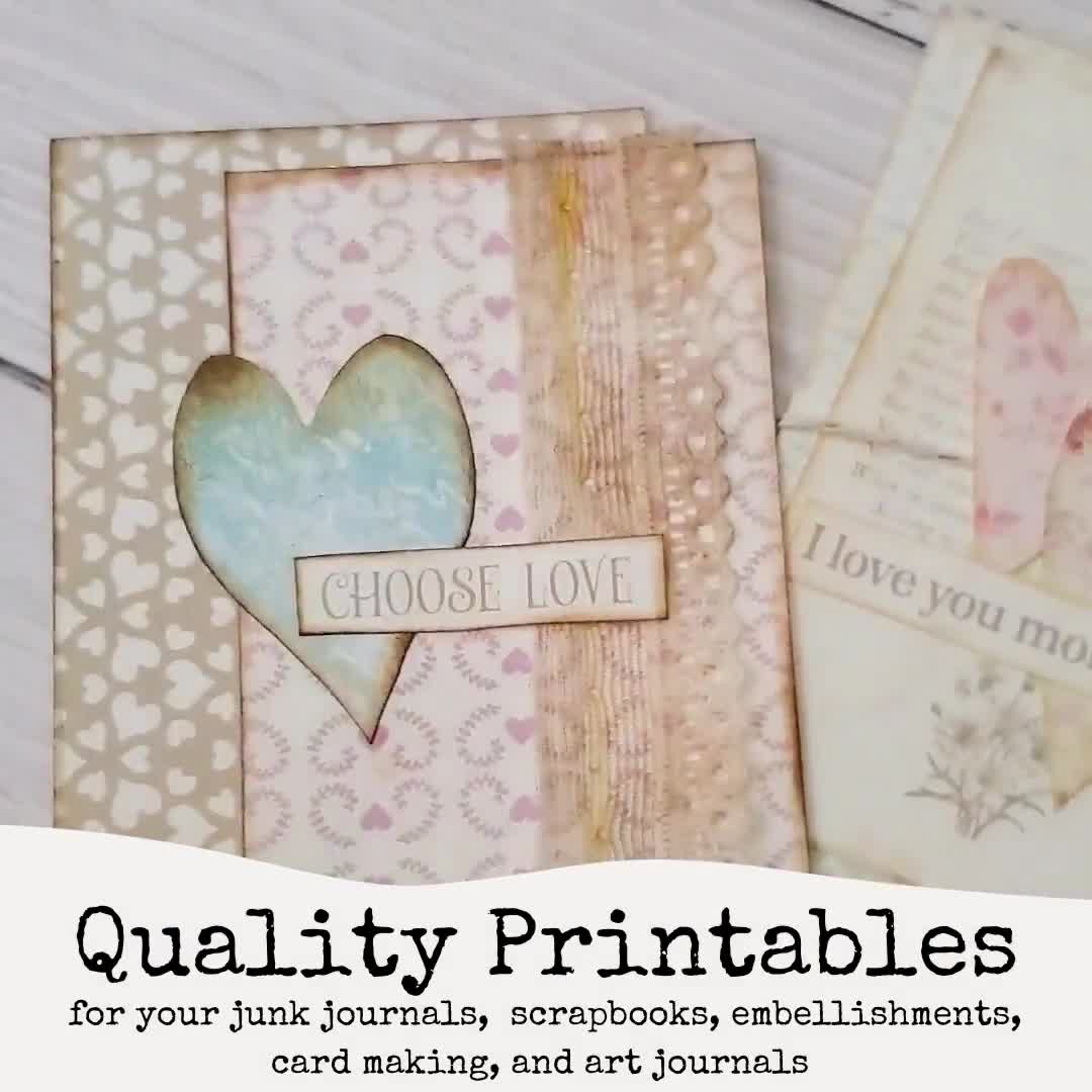 Printable Small Labels, Junk Journal Supplies – CalicoCollage