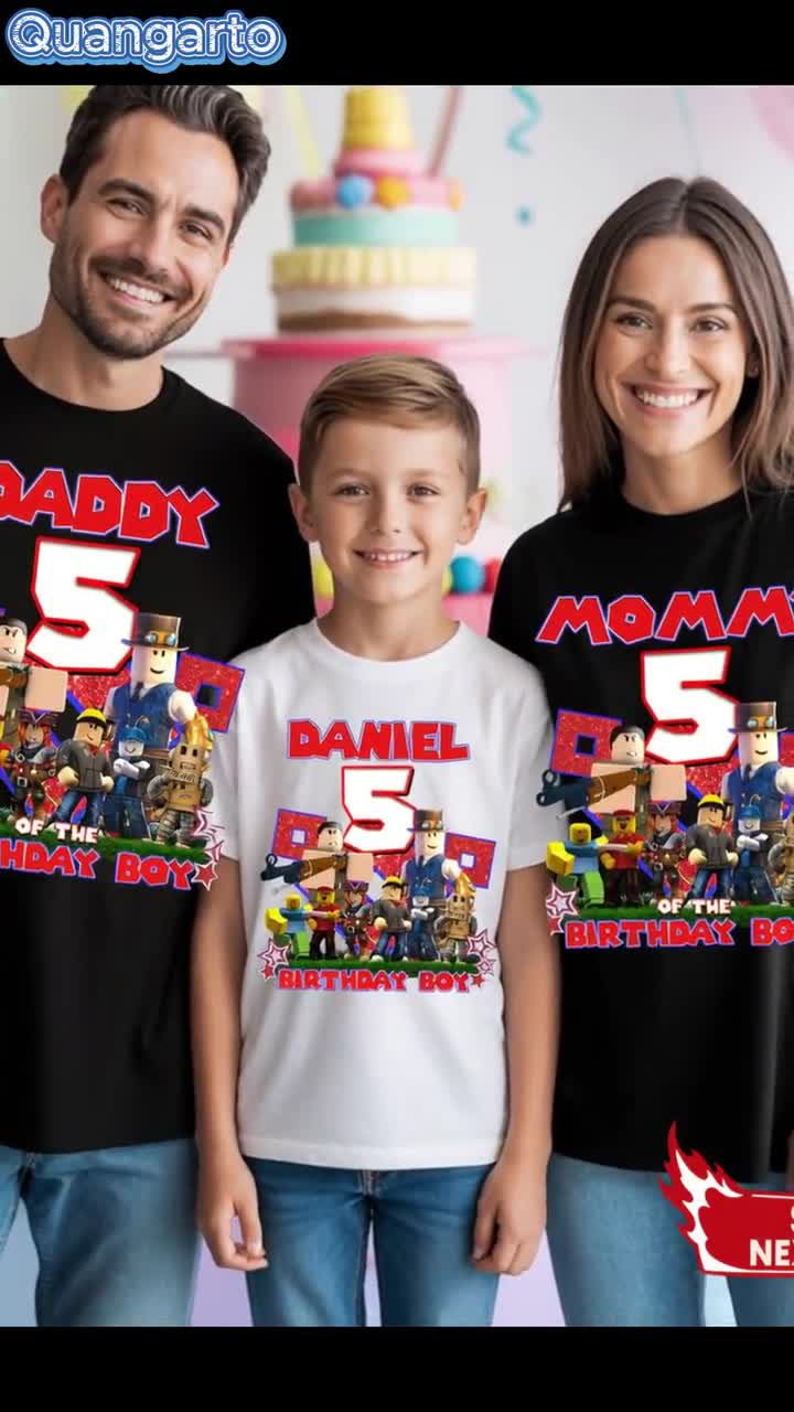 Camisetas familiares personalizadas de cumpleaños de Lilo y Stitch, camisetas personalizadas con nombre y edad. video poster