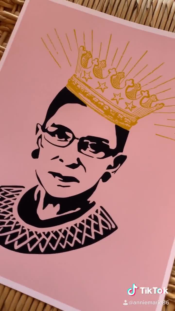 Sztuka ścienna Ruth Bader Ginsburg | Niesławny portret RBG video poster
