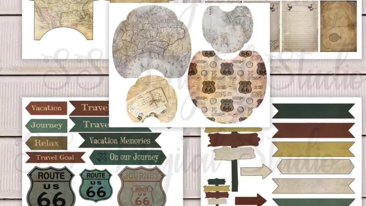Defined scrapbook stickers, Paper, 8x11, Vacation (Making Memories)