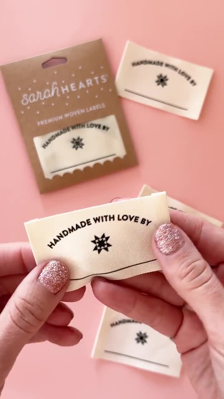 Write-in Sewing Labels - 4 Pack - Handmade With Love
