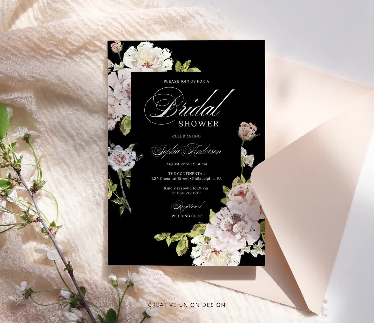 Wedding Program Fan Template, Editable Program Fan, Printable Wedding  Programs, Wedding Fan for Guests, Blushing Blooms, Watercolor Floral 