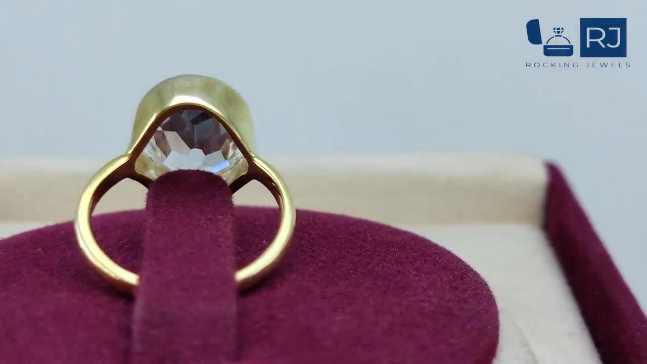 オールドマインカットのエンゲージリング、アンティークオールド