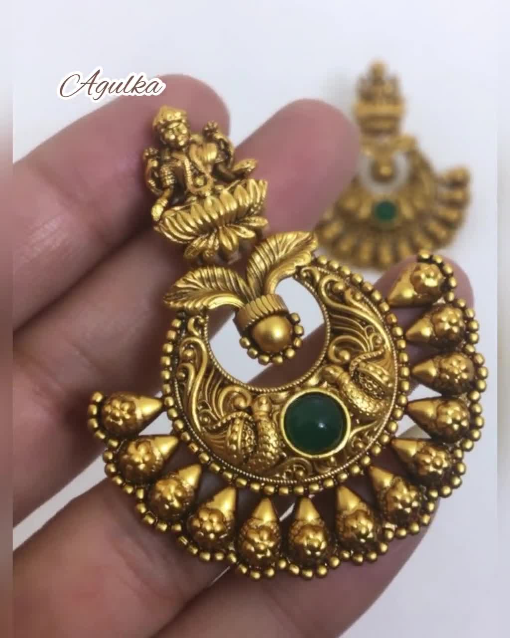 antique gold earring designs//antique gold earring//jadtar earring - YouTube