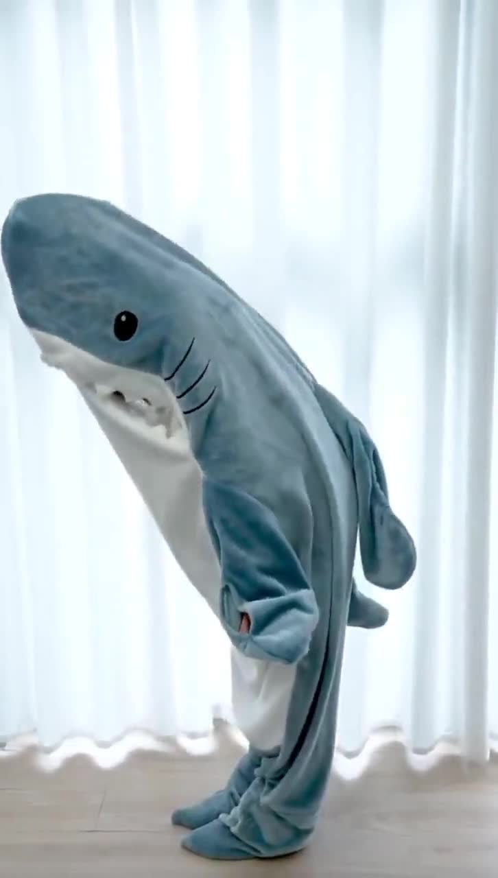 Pijama tiburón azul viral tiktok / Disfraz adultos / Unisex / Idea