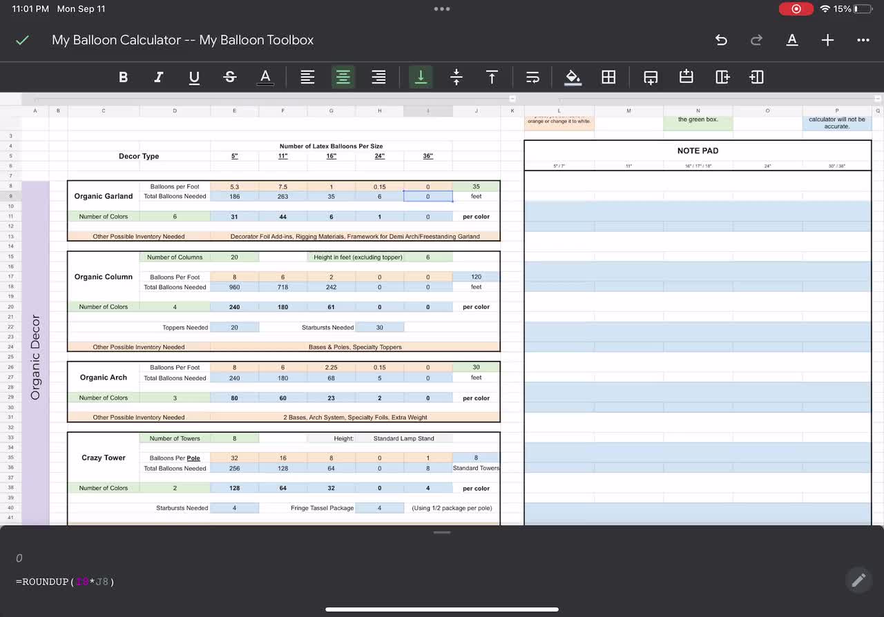 Balloon Quantity Calculator Based On Design Professional Balloon.