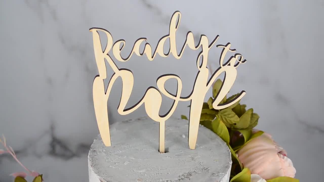 180GN Ready to Pop Baby Shower Cake Topper • Edible Print Montreal