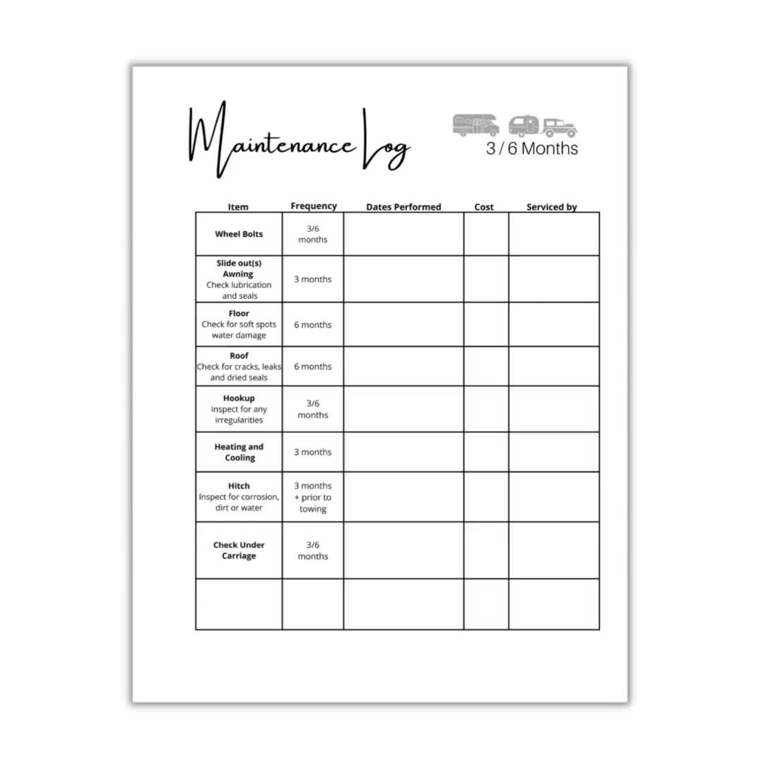 printable-rv-maintenance-checklist-rv-maintenance-log-rv-safety-checklist-camper-maintenance-printable-camping-logs-camper-checklist-etsy for Free Printable Rv Inspection Checklist Printable RV Maintenance Checklist, RV Maintenance Log, RV Safety Checklist, Camper Maintenance Printable, Camping Logs, Camper Checklist - Etsy for Free Printable Rv Inspection Checklist