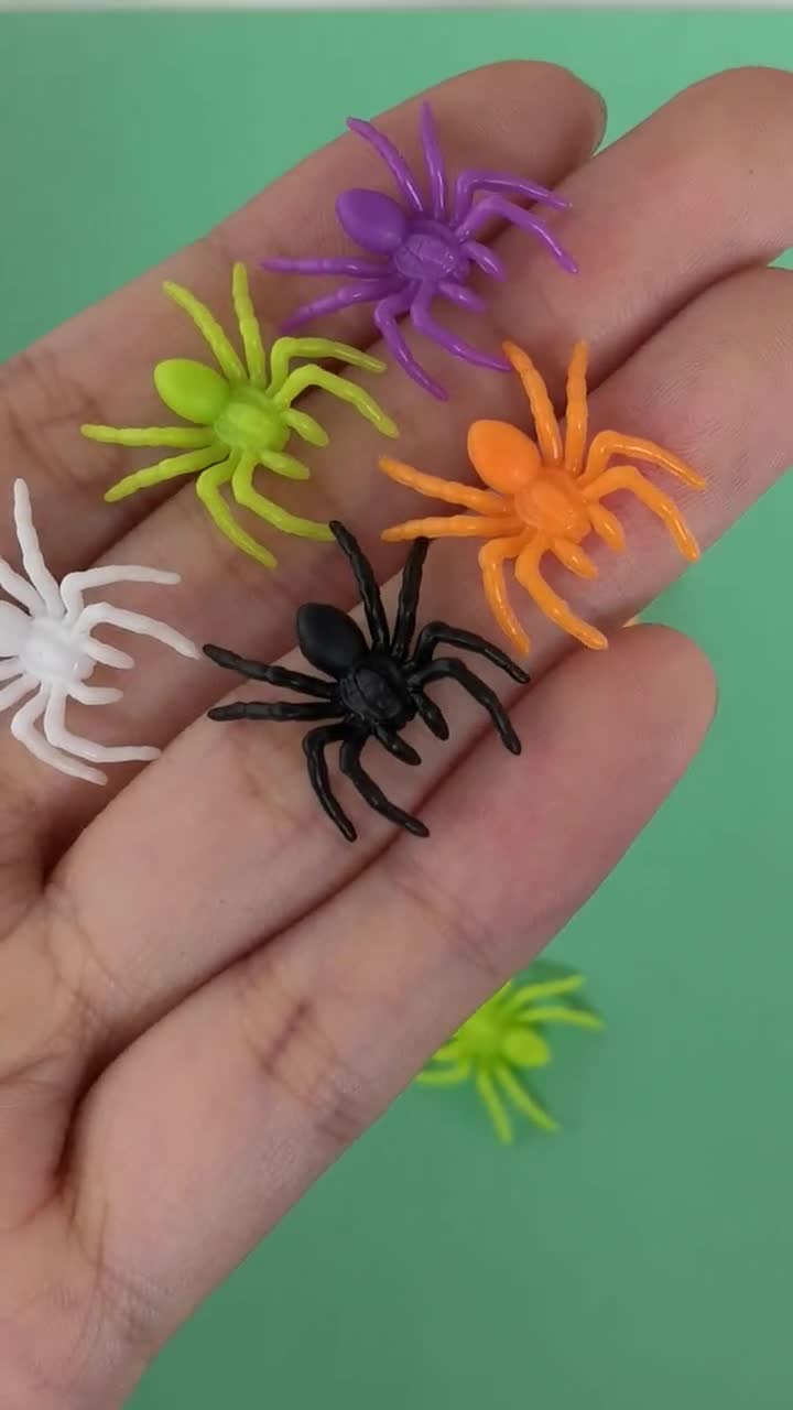 210 Mini Insectos De Resina Para Halloween – Murciélagos, Serpientes Y Arañas Negros, Detalles Realistas Para Manualidades, Jardines De Hadas Y Decoración Gótica