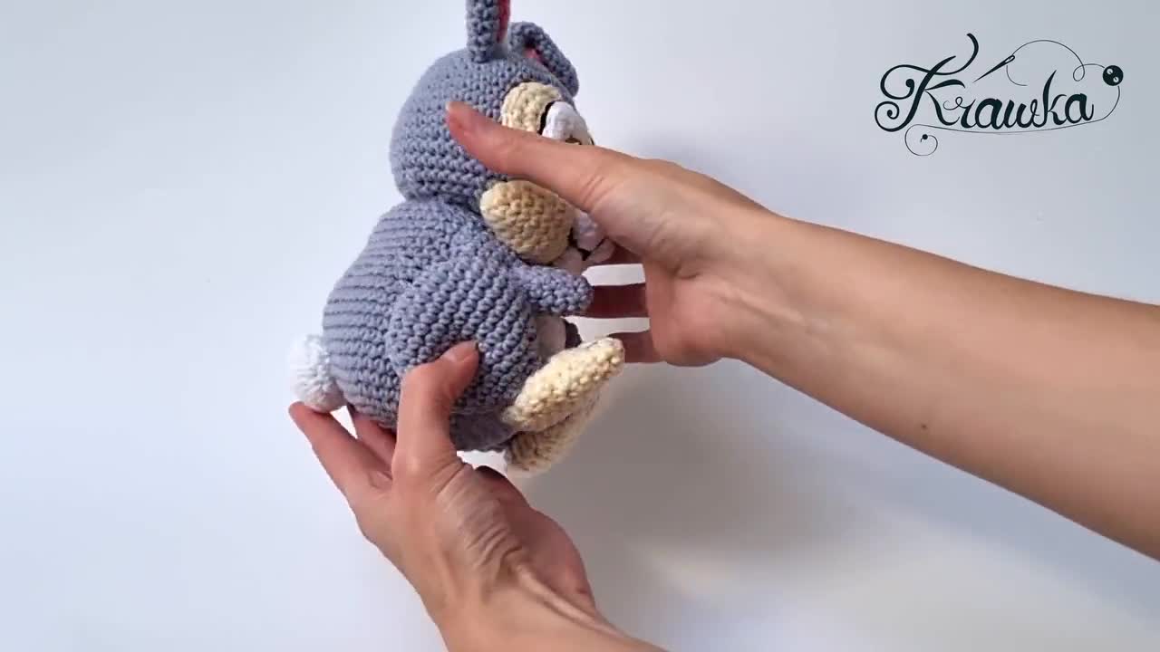 Crochet PATTERN No 1612 - Thumper Rabbit Bunny RENEWED Pattern by