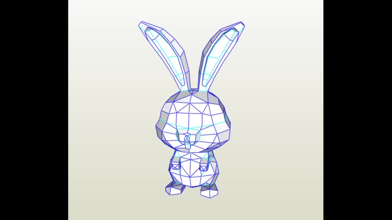 ◆Rabbit-PaperCutting-◆ Paper Cutting Design❄️Craft for a Year of the Rabbit [A