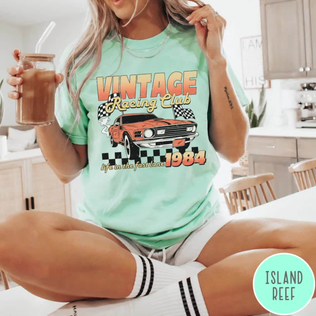 T-shirt Vintage Auto Club De Belgique – Histoire Du Sport Auto, Hommage Racing