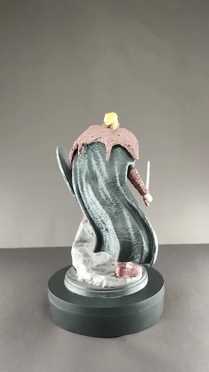 Hand-painted Ragnar Lothbrok Figurine: 3D Printed Viking Decor (18