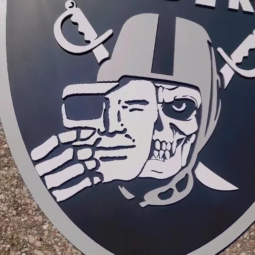 Las Vegas Raiders Custom Wood Sign 3D Wall Art NFL Teams -  Finland