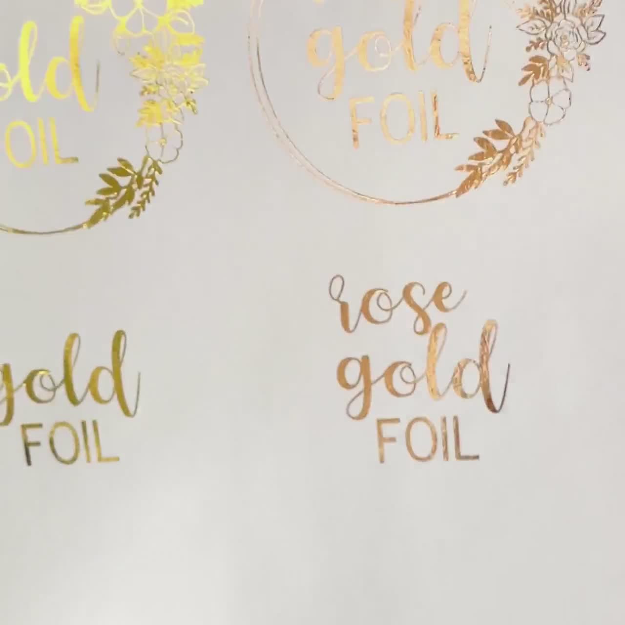 Rose gold foil stickers for letters, packages, and products