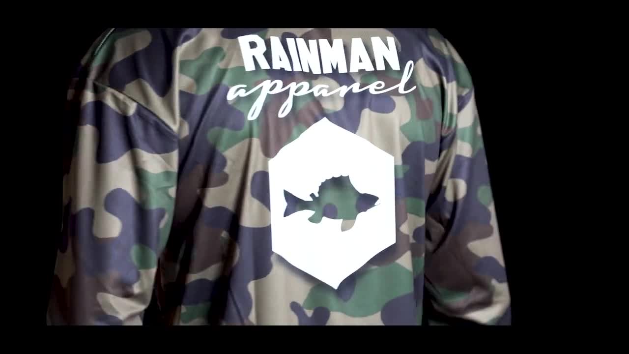 Gift for Fisherman, Long Sleeve Fishing T Shirt RAINMAN Camoearth 