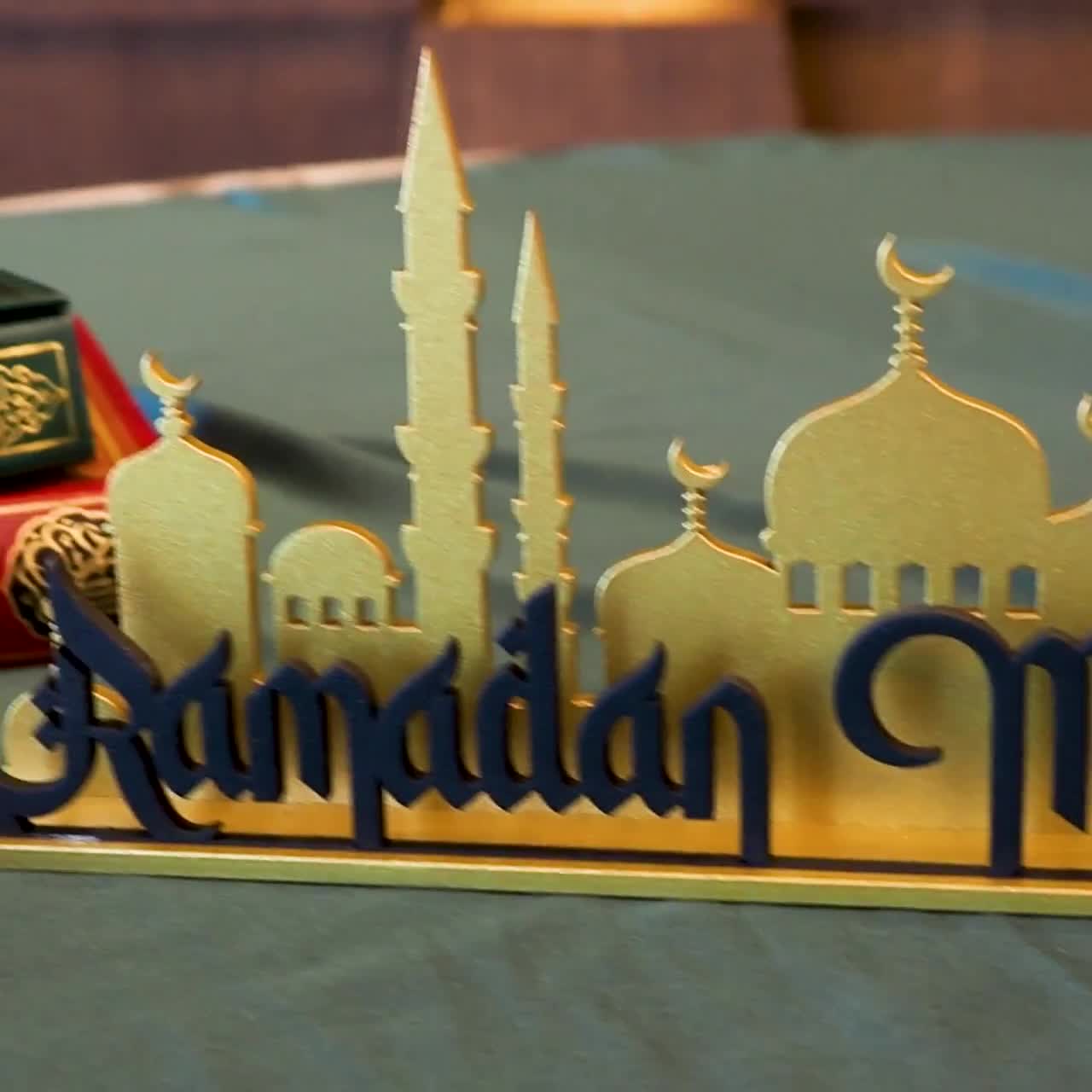 Ramadan Dekoration Islam Muslimische Acryl Ornament für Zuhause Eid Mubarak  Deko
