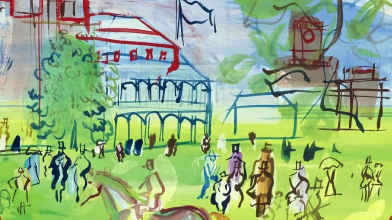 Raoul Dufy Horse Racing Print: French Impressionist Ascot