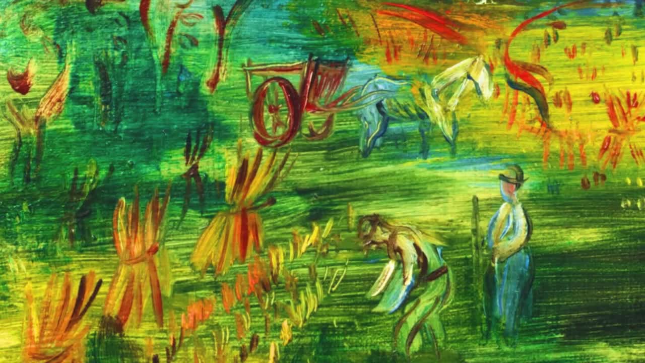 ラウル・デュフィ作「サント＝アドレッセ湾」ジクレー版画：フランス