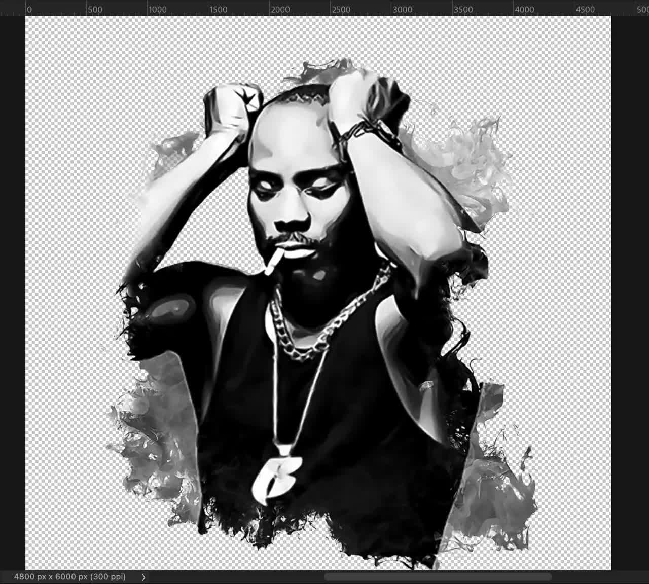 Rapper DMX PNG Graphic - Digital Download Files