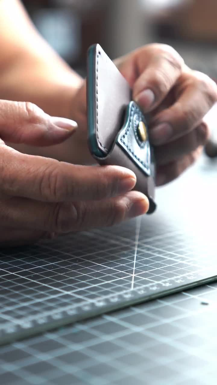 新品未使用RATS LEATHER SHORT WALLET The Rat Pack V2/ Handmade Leather Accessory for Man/ Gift