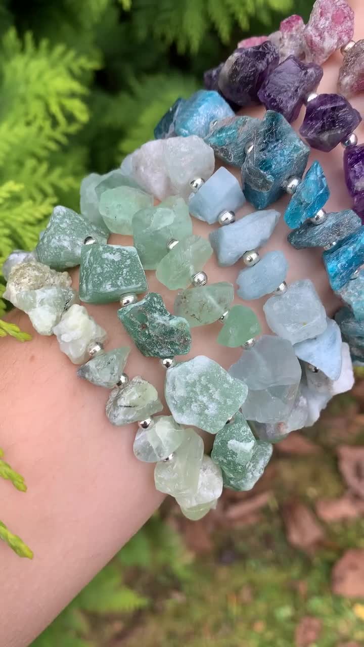 Fluorite stone deals bracelet