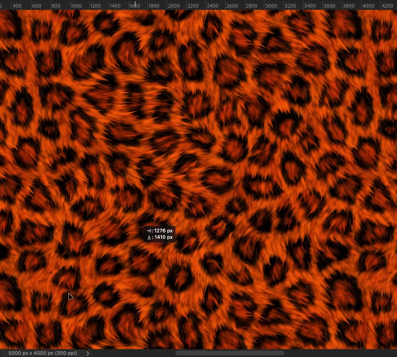 Orange Glitter Leopard Print Seamless Pattern — drypdesigns