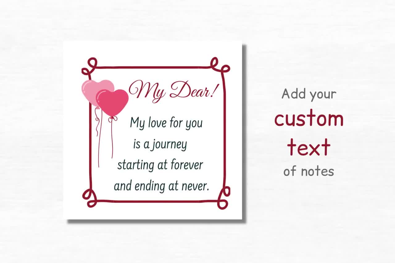 5 Senses Gift Tags 1st Anniversary Gift for Husband Printable