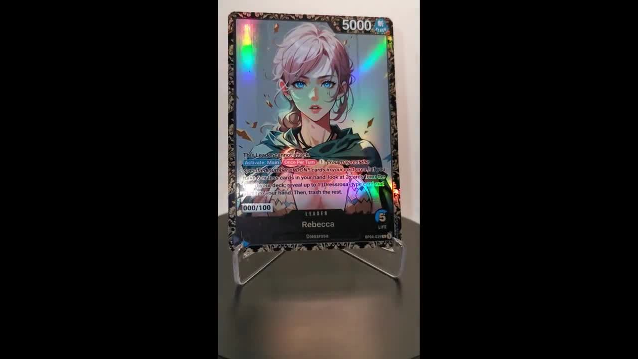 Rebecca Leader LIMITED Champion Edition – Karte One Piece – Custom