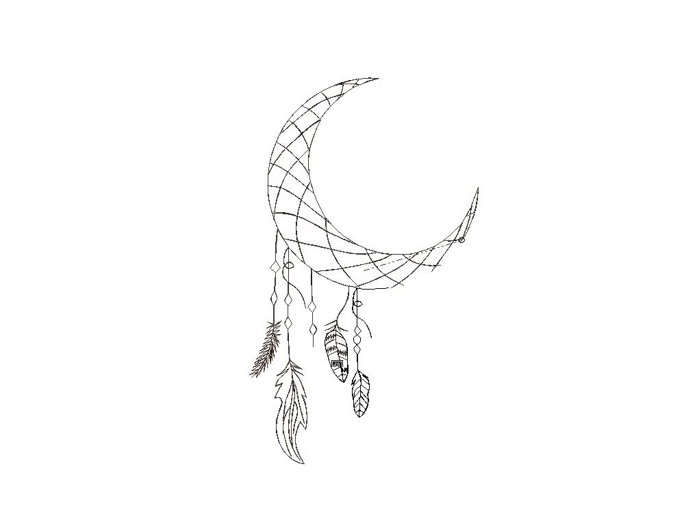 Premium Vector | Hand drawn dream catcher feathers with ornamental moon  background | Doodle art designs, Simple canvas paintings, How to draw hands