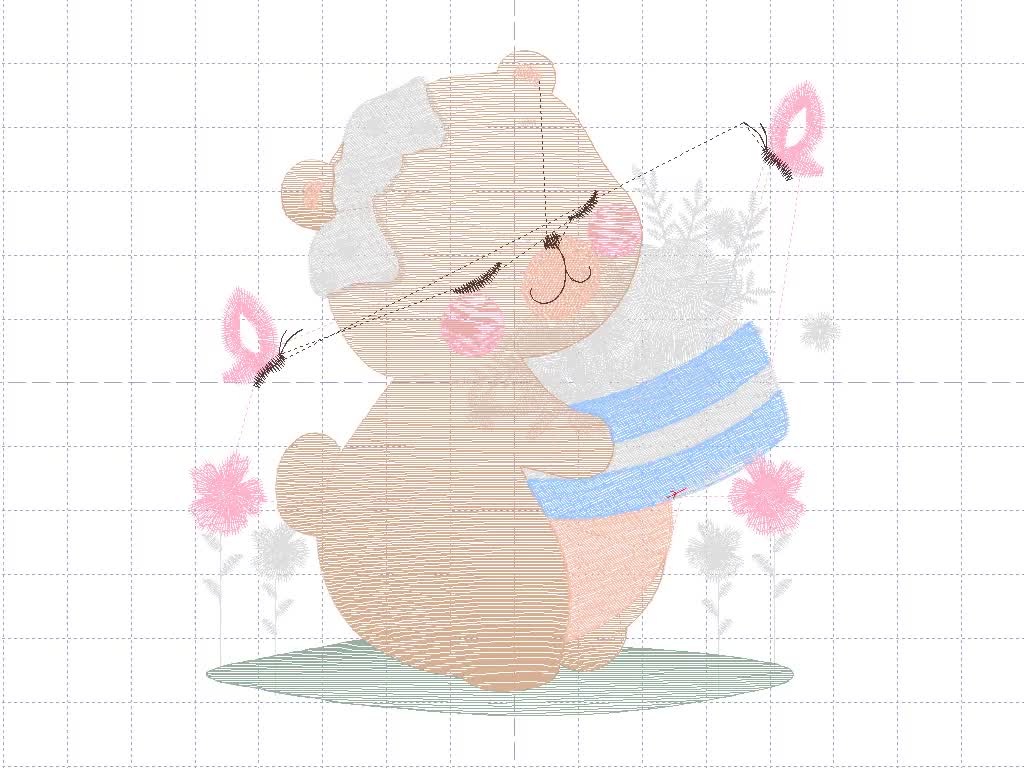 Cute Teddy bear girl embroidery design - Teddy bear embroidery - Machine  embroidery community