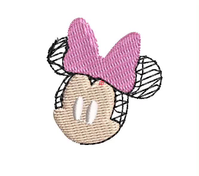Minnie Embroidery Design: 5 Sizes, 4 Colors (Instant Download) video poster